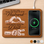 Custom Charging Mat - Personalized Father's Day Birthday Gifts For Dad, Grandpa - Family Creates Power