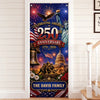 Custom Door Cover - Personalized America 250th Anniversary Gifts For Mom, Dad, Brother, Sister, Kids  - Welcome To The USA Era