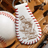 Custom Photo Baseball Leather Keychain - Personalized Father's Day Birthday Gifts For Dad, Grandpa, Baseball Lovers, Sports Fans, Sports Lovers - Baseball State Of Mind