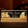 Custom Acrylic LED Night Light - Personalized  Birthday Gifts For Teachers - Big Hearts Shape Minds