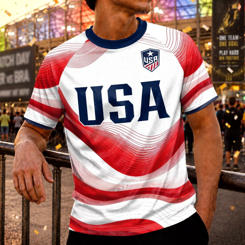 Custom Men's USA 2026 Jersey Shirt - Personalized Birthday Gifts For Soccer Lovers, Sports Fans, Sports Lovers - Unstoppable On The Field