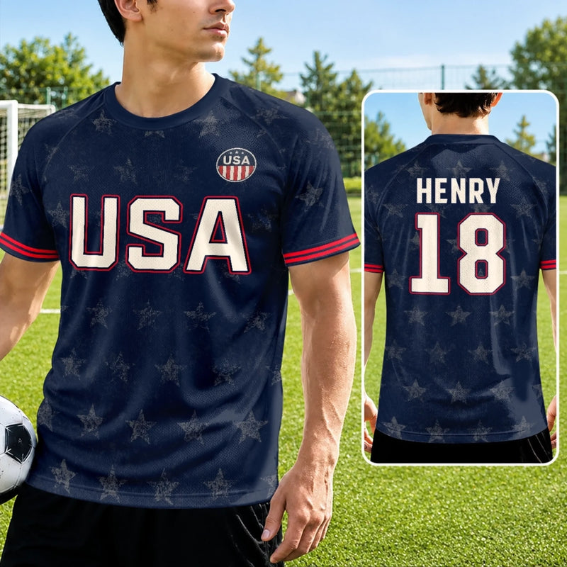 Custom Men's USA 2026 Jersey Shirt - Personalized Birthday Gifts For Soccer Lovers, Sports Fans, Sports Lovers - Glory In Every Stitch
