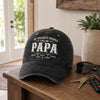 Custom Vintage Washed Denim Baseball Cap - Personalized Father's Day Birthday Gifts For Dad, Grandpa - Grandpa Never Outdated