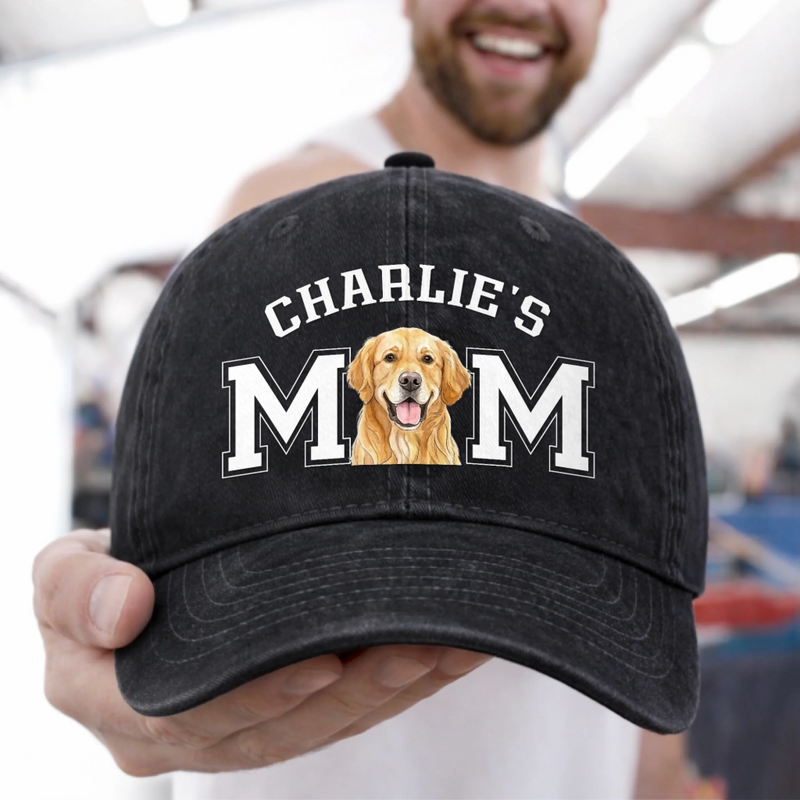 Custom Photo Cap - Personalized Birthday Gifts For Dog Cat Lovers, Dog Dad And Mom, Cat Owners - Blessed With Furry Best Friends