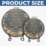 Custom Round Shaped Stone With Stand - Personalized Retirement Gifts For Women, Men - The Best Is Yet To Come