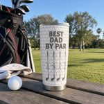 Custom Golf Tumbler - Personalized Father's Day Birthday Gifts For Dad, Grandpa, Golf Lovers - Fueled By Coffee And Birdies