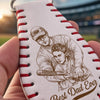 Custom Photo Baseball Leather Keychain - Personalized Father's Day Birthday Gifts For Dad, Grandpa, Baseball Lovers, Sports Fans, Sports Lovers - Baseball State Of Mind