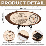 Custom Rustic Wooden Clock - Personalized Anniversary Wedding Gifts For Husband And Wife, Him And Her - Happy Anniversary, Forever Edition