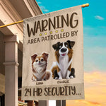 Fierce Love, Fearless Guard - Dog Personalized Custom Flag - Gift For Pet Owners, Pet Lovers