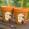Custom Plant Pot Ceramic Mug - Personalized Birthday Garden Gifts For Gardeners - Her Happiest Morning Routine