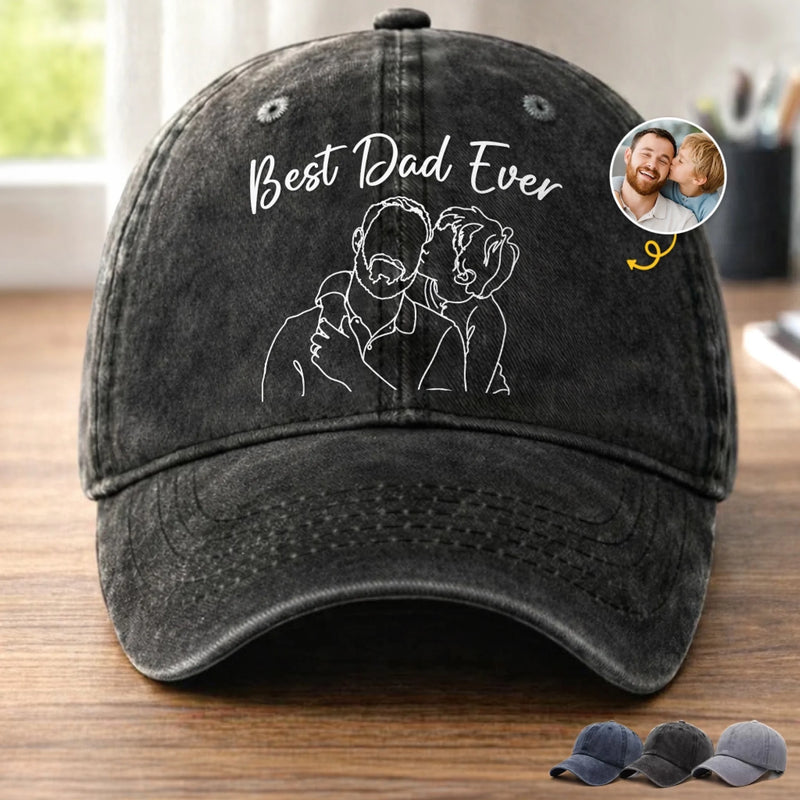 Custom Photo Cap - Personalized Father's Day Birthday Gifts For Dad, Grandpa - Dad Is My Everyday Hero