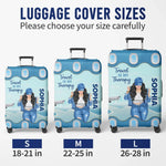 Up In The Clouds, Where I Belong - Travel Personalized Custom Luggage Cover - Summer Vacation Gift, Gift For Adventure Travel Lovers