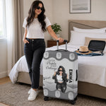Up In The Clouds, Where I Belong - Travel Personalized Custom Luggage Cover - Summer Vacation Gift, Gift For Adventure Travel Lovers