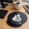 Custom Photo Leather Mouse Pad - Personalized Father's Day Birthday Gifts For Dad, Grandpa - Dad Makes Every Memory Better