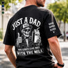 Custom Back Printed Shirt - Personalized  Father's Day Birthday Gifts For Dad, Grandpa - Just A Dad