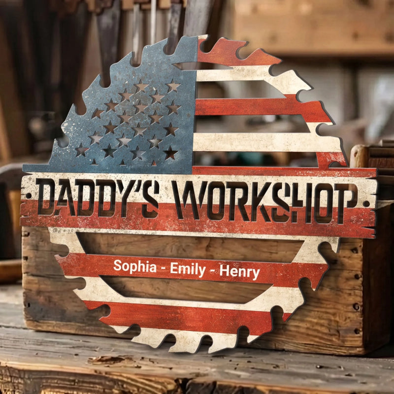 Custom Metal Sign - Personalized Father's Day Gifts For Dad, Grandpa - The Ultimate Handyman's Corner