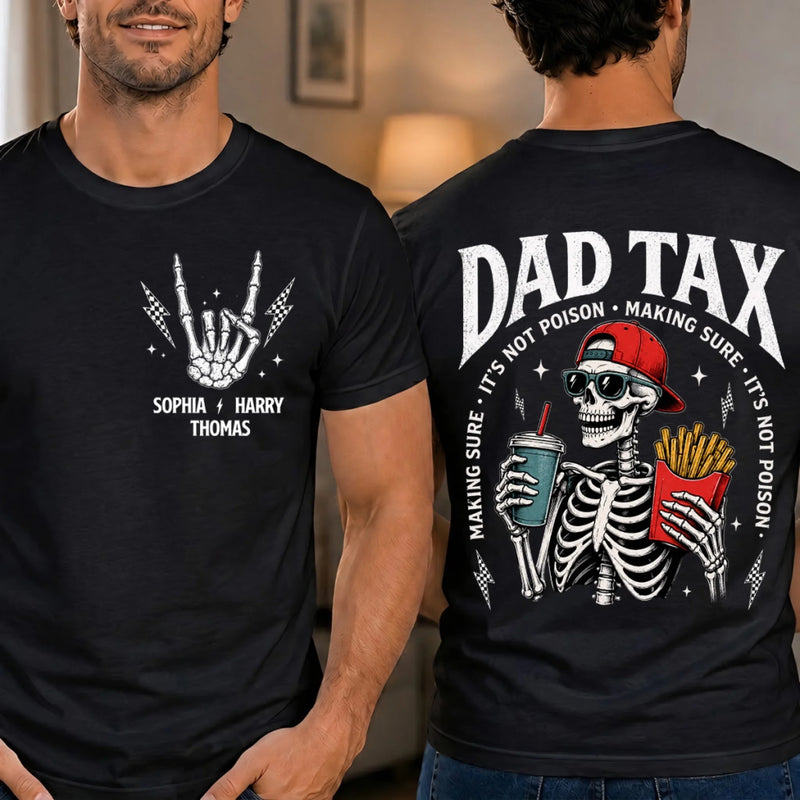 Custom Dad Tax Unisex T-shirt - Personalized Father's Day Birthday Gifts For Dad, Grandpa - Professional Snack Inspector