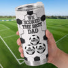 Custom LA 2026 Soccer Dad Tumbler - Personalized Father's Day Birthday Gifts For Dad, Grandpa, Soccer Lovers, Sports Fans, Sports Lovers - Fueled By Coffee And Soccer