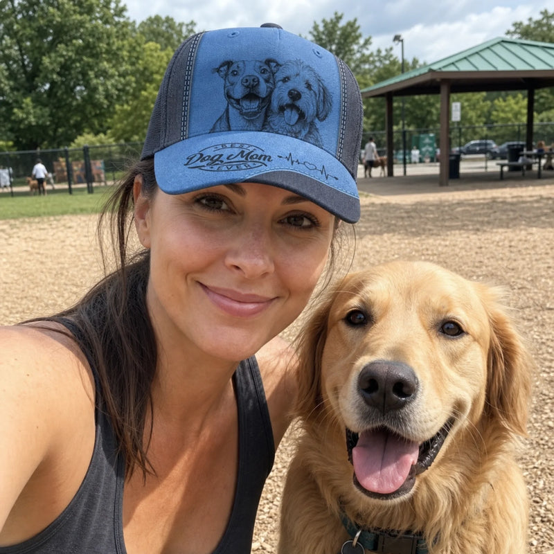 Custom Photo Cap - Personalized Birthday Gifts For Dog Cat Lovers, Dog Dad And Mom, Cat Owners - Furry Smiles On Repeat