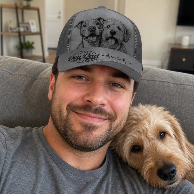 Custom Photo Cap - Personalized Birthday Gifts For Dog Cat Lovers, Dog Dad And Mom, Cat Owners - Furry Smiles On Repeat