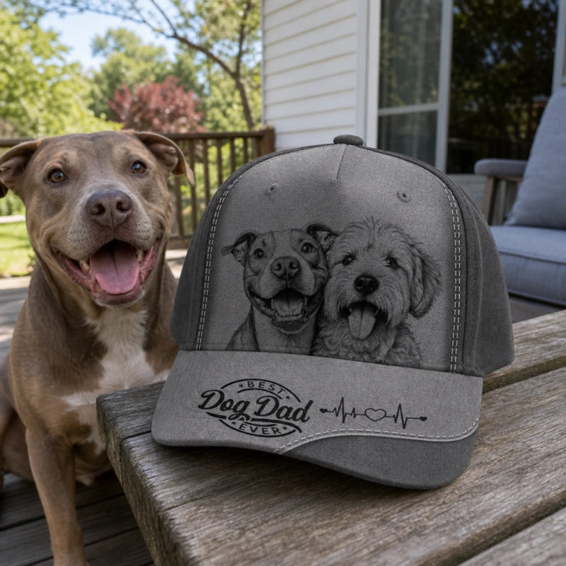 Custom Photo Cap - Personalized Birthday Gifts For Dog Cat Lovers, Dog Dad And Mom, Cat Owners - Furry Smiles On Repeat