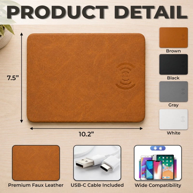 Custom Charging Mat - Personalized Father's Day Birthday Gifts For Dad, Grandpa - Family Creates Power