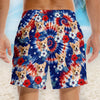 Custom Photo Tropical Hawaiian Aloha Men Beach Shorts - Personalized Summer Vacation And Travel Gifts For Dog Cat Lovers, Dog Dad And Mom, Cat Owners - American Pawtriot
