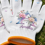 Custom Gardening Gloves - Personalized Birthday Garden Gifts For Gardeners, Plant Lovers - A Little Piece Of Paradise