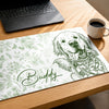 Custom Photo Desk Mat - Personalized Birthday Gifts For Dog Cat Lovers, Dog Dad And Mom, Cat Owners - Forever Etched In My Heart