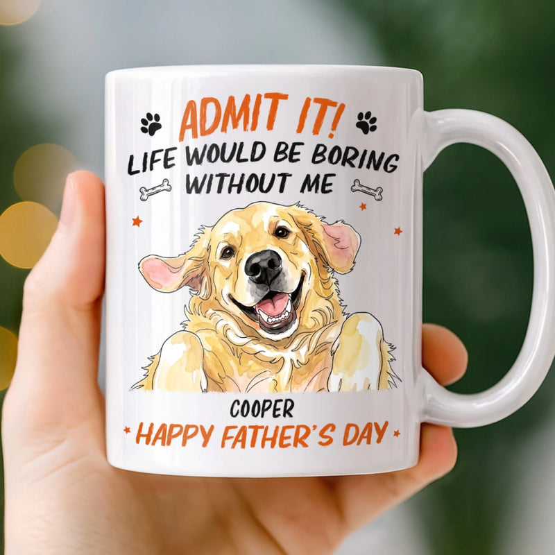 Custom Photo Mug - Personalized Father's Day Birthday Gifts For Dog Cat Lovers, Dog Dad, Cat Owners - We Make Life Better