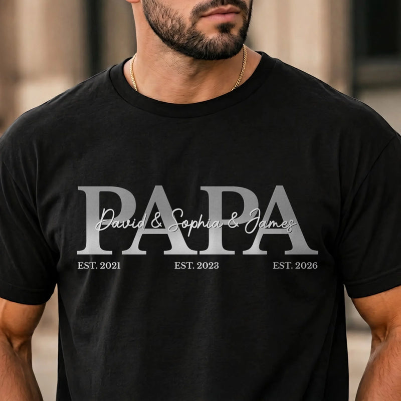 Custom T-shirt, Hoodie – Personalized Father's Day Birthday Gifts For Dad, Grandpa –  Dad Is My Greatest Blessing
