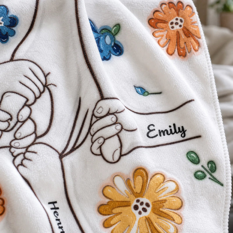 Mom, You Are My Hero - Family Personalized Custom 3D Inflated Effect Printed Blanket - Mother's Day, Gift For Mom, Grandma