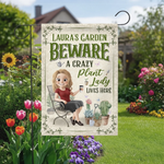 Custom Flag - Personalized Birthday Garden Gifts For Gardeners - Bloom Where You Grow