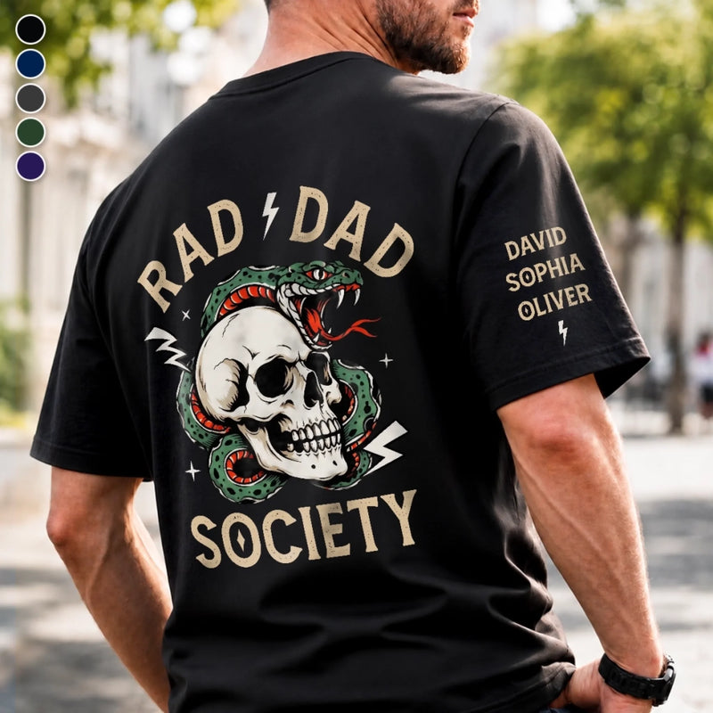Custom T-Shirt - Personalized  Father's Day Birthday Gifts For Dad, Grandpa - Rad Dad Legend