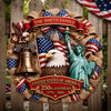 Custom Wood Sign - Personalized America 250th Anniversary Gifts For Mom, Dad, Brother, Sister, Kids - Faith, Family And Freedom