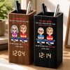 Custom Pen Holder With Clock - Personalized Father's Day Birthday Gifts For Son - My Son My Greatest Joy