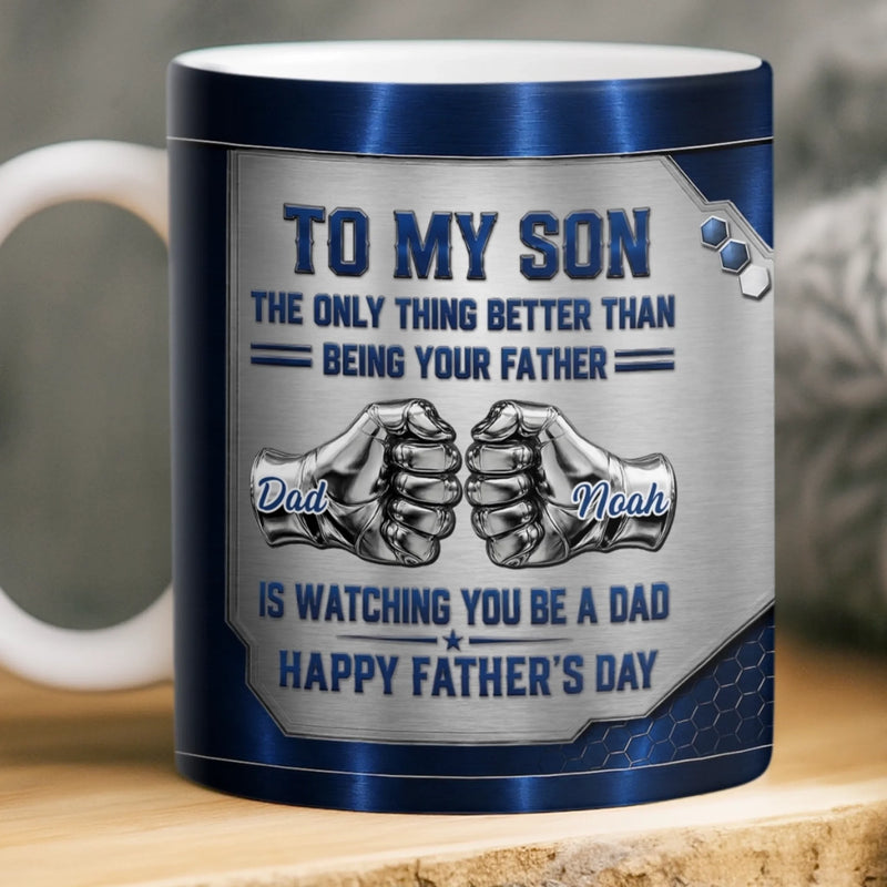 Custom Mug - Personalized Father's Day Birthday Gifts For Son - Son You Are My Greatest Pride