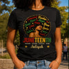 Custom T-shirt, Hoodie – Personalized Juneteenth Gifts For Women – Rooted In Strength, Rising In Freedom