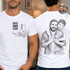 Custom Photo Unisex T-shirt - Personalized Father's Day Birthday Gifts For Dad, Grandpa - Blessed With The Best Dad