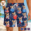 Custom Photo Tropical Hawaiian Aloha Men Beach Shorts - Personalized Summer Vacation And Travel Gifts For Dog Cat Lovers, Dog Dad And Mom, Cat Owners - Summer Paws Forever