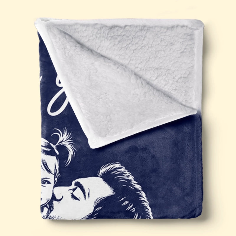 Custom Photo Blanket - Personalized Father's Day Gifts For Dad, Grandpa - Thank You For Everything, Dad