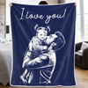 Custom Photo Blanket - Personalized Father's Day Gifts For Dad, Grandpa - Thank You For Everything, Dad