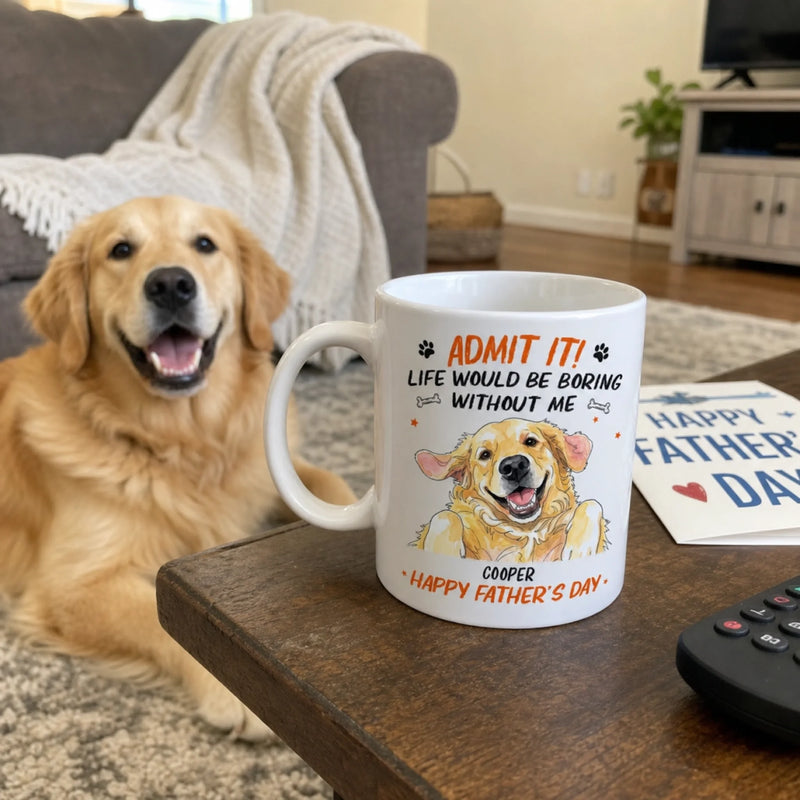 Custom Photo Mug - Personalized Father's Day Birthday Gifts For Dog Cat Lovers, Dog Dad, Cat Owners - We Make Life Better