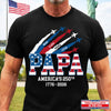 Custom Unisex T-shirt, Premium T-shirt, Hoodie – Personalized America 250th Anniversary Gifts For Dad, Grandpa – You Make Life Beautiful
