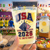 Custom International Soccer Tournament Party Cups - Personalized Birthday Gifts For Soccer Lovers, Sports Fans, Sports Lovers - Blessed With Great Football Vibes