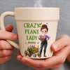 Custom Plant Pot Ceramic Mug - Personalized Birthday Garden Gifts For Gardeners - My Happy Green Sanctuary