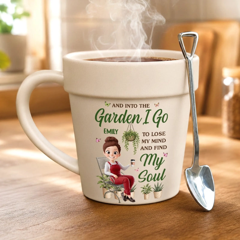 Custom Plant Pot Ceramic Mug - Personalized Birthday Garden Gifts For Gardeners - Proud Plant Lady Energy