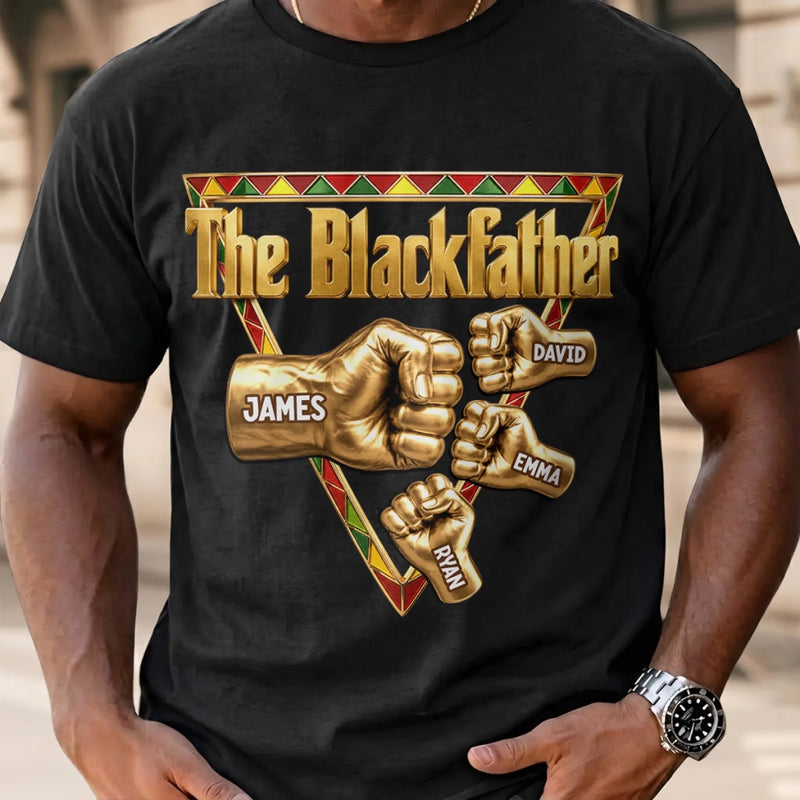 Custom T-shirt, Hoodie - Personalized Father's Day Birthday Gifts For Dad, Grandpa - The Blackfather