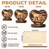 Custom 2-Layered Wooden Plaque - Personalized Father's Day Birthday Gifts For Dad, Grandpa - Dad’s Love Is Our Foundation