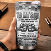 Custom Tumbler - Personalized Father's Day Birthday Gifts For Son - Never Forget How Much You Are Loved